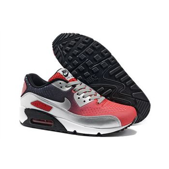 Nike Air Max 90 Prm Em Unisex Gray And Red Sports Shoes Factory Outlet